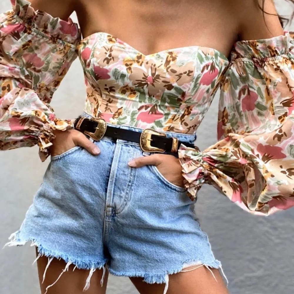 Floral Off-Shoulder Bodysuit